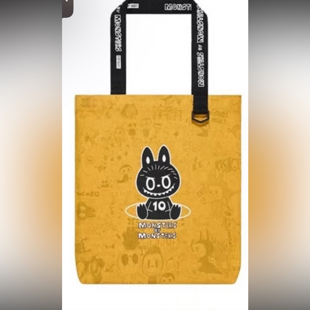 Labubu 10th Anniversary Exhibit Shanghai Exclusive - Yellow Tote